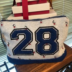 Disney Brand Mickey Mouse Accessories Bag; soft jersey material NWT - pristine